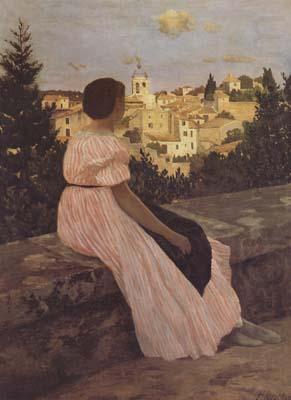 Frederic Bazille The Pink Dress (mk06) china oil painting image